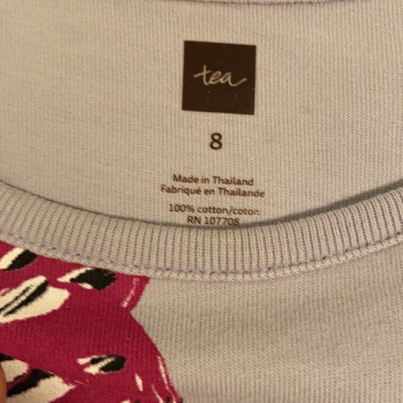 Tea Collection dress - size 8 - butterfly theme in blue/grey. - Picture 4 of 4